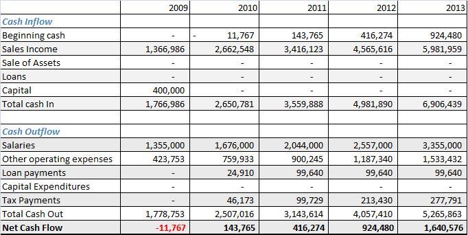 Startup Cash Flow Template from www.consultants-on-line.com